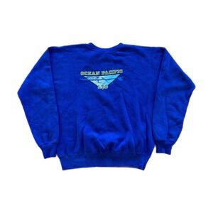 Ocean Pacific Sweatshirt Mens M‎ Blue Fleece Pullover 80s 90s Surf Skate Vintage
